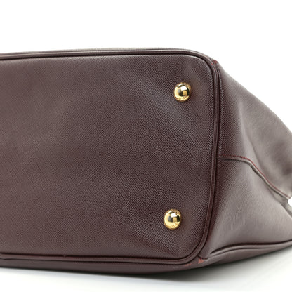 Prada Saffiano Lux Medium Tote Bordeaux 6 of 9