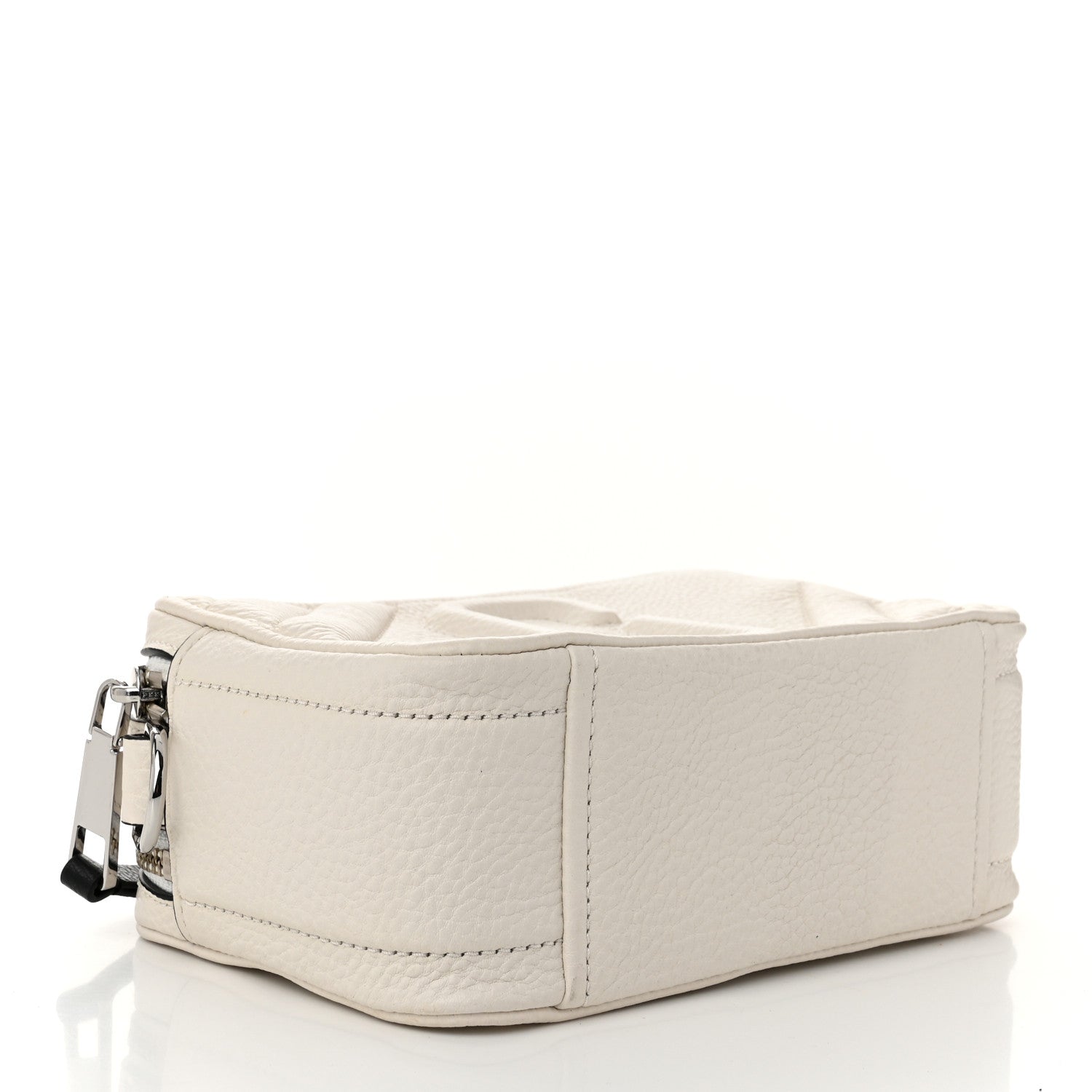 Marc Jacobs Grained Calfskin Quilted The Moto Shot 21 Bag White 4 of 11