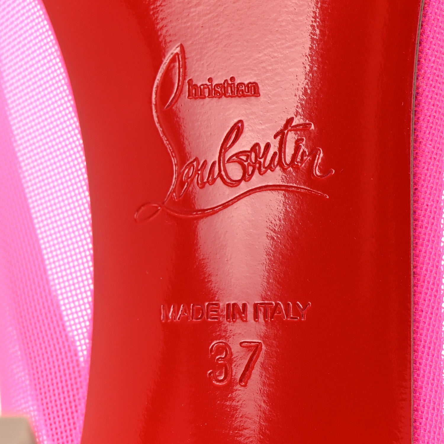 Christian Louboutin Veau Velours Rete Galativi 85 Pumps 37 Diva 7 of 8