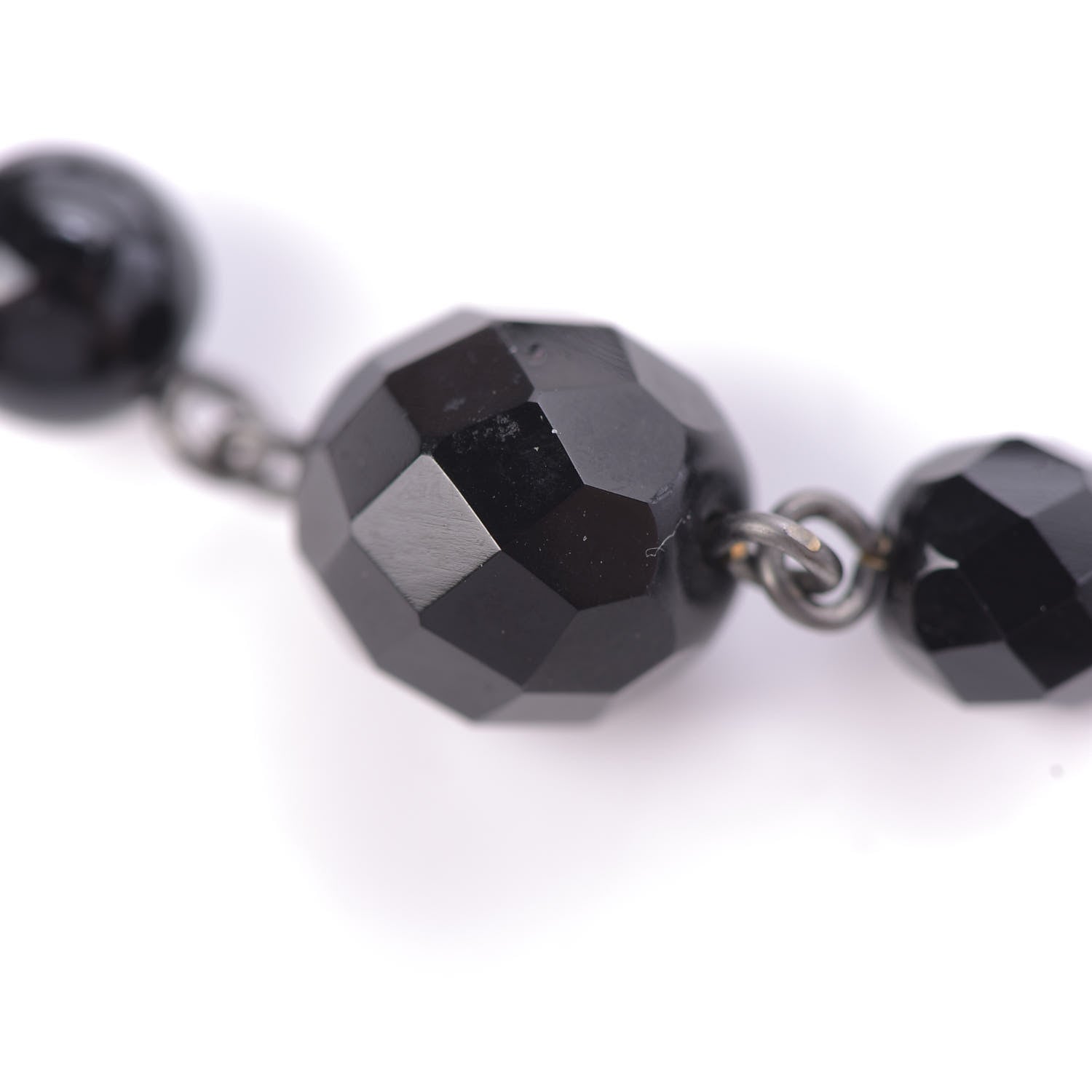 Chanel Ruthenium Bead CC Bracelet Black 5 of 5