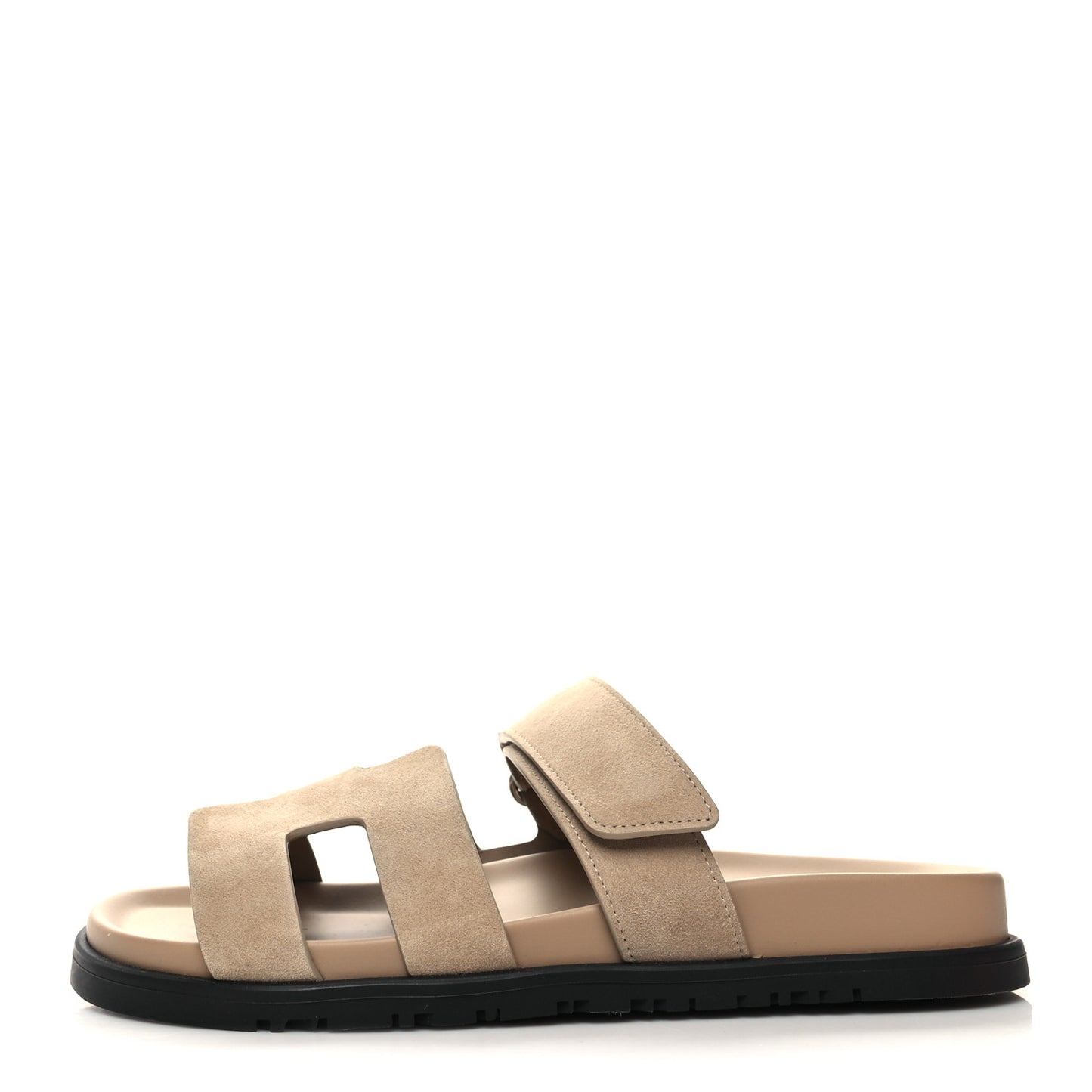 Suede Goatskin Womens Chypre Sandals 38 Beige Argile