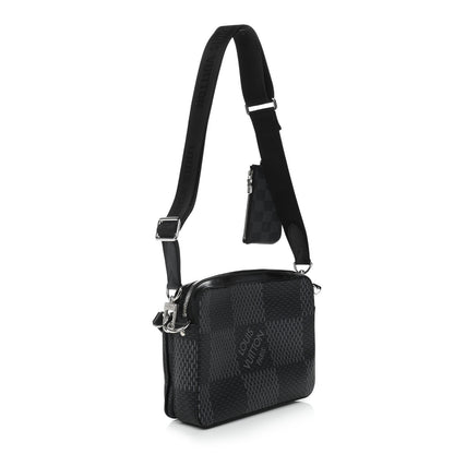 Louis Vuitton Damier Graphite 3D Trio Messenger 3 of 13