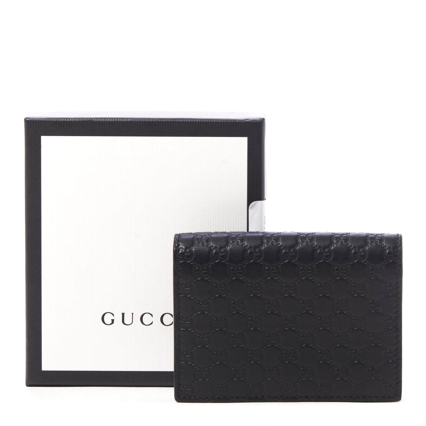 Microguccissima Card Case Wallet Black
