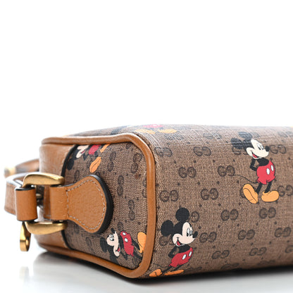 Gucci X DISNEY Mini Vintage GG Supreme Monogram Mickey Mouse Shoulder Bag Beige Vintage Sun Oil 8 of 9