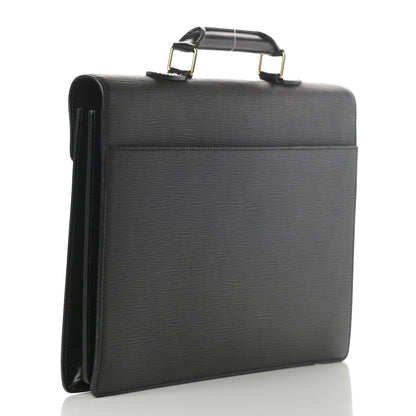 Louis Vuitton Epi Serviette Conseiller Briefcase Black 3 of 15