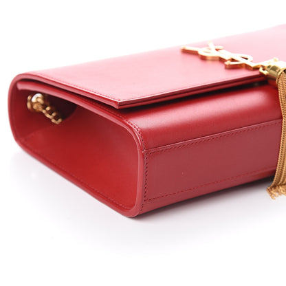 Saint Laurent Smooth Calfskin Medium Classic Monogram Kate Tassel Satchel New Lipstick 6 of 7