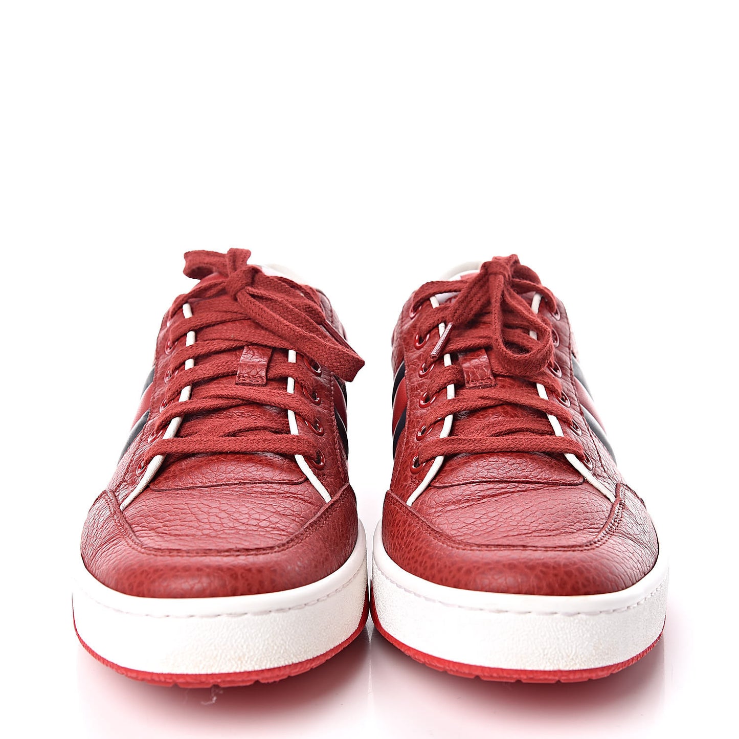 Calfskin Womens New Praga Karibu Sneakers 40 Red