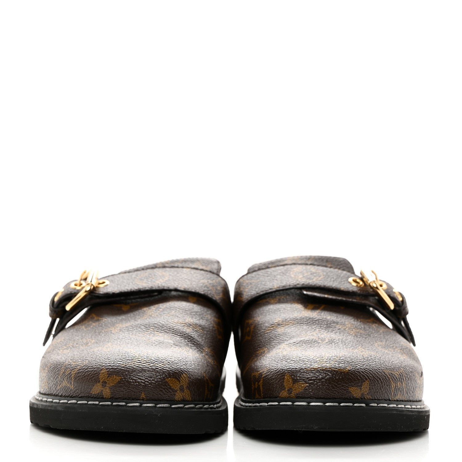Louis Vuitton Patent Monogram Womens Cosy Flat Comfort Clog Mules 40 Brown 2 of 9
