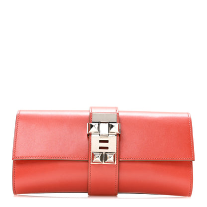 Hermes Tadelakt Medor Clutch 23 Sanguine 1 of 7