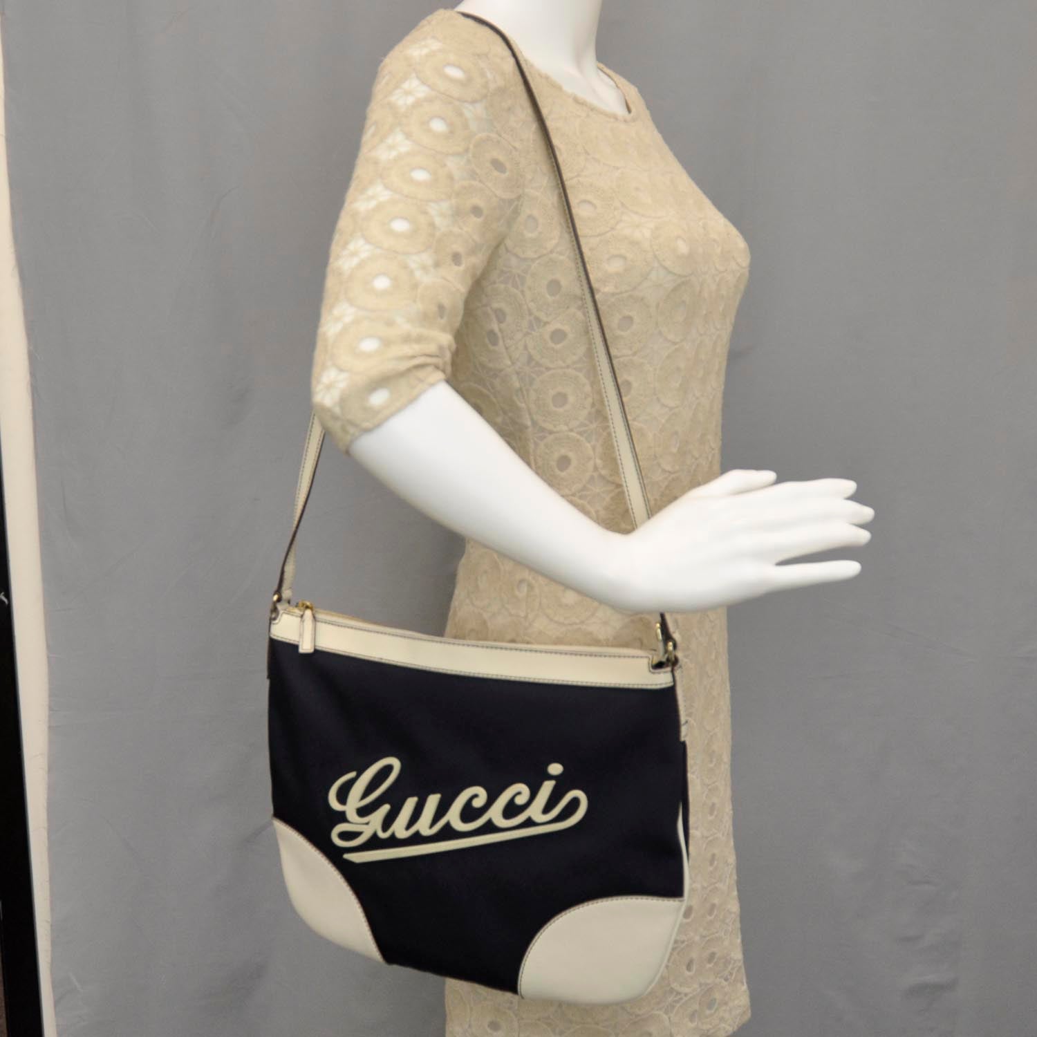 Gucci Nylon Boulevard Messenger Bag Navy 2 of 10