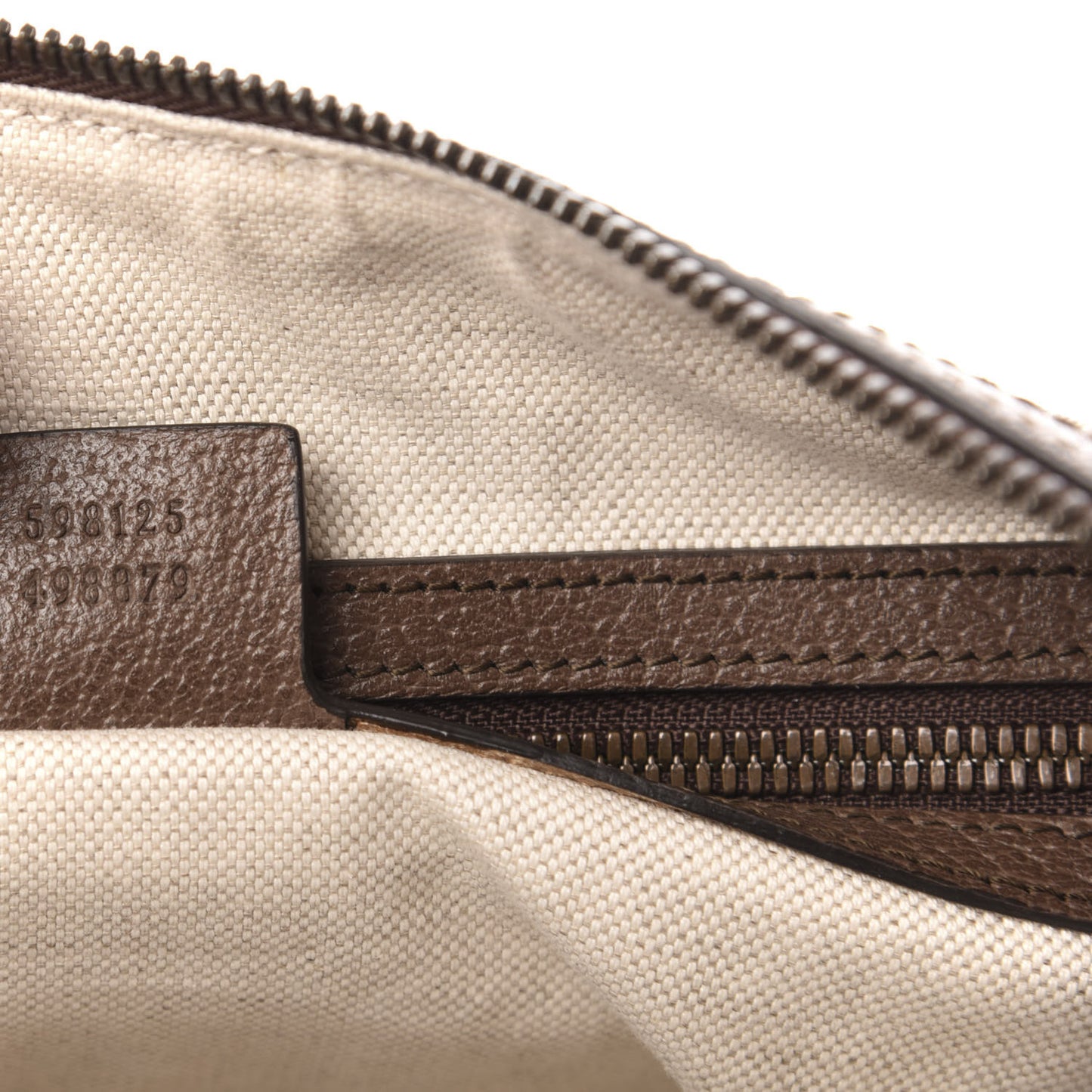 GG Supreme Monogram Web Small Ophidia Half Moon Hobo Brown