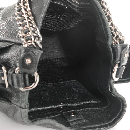 Prada Cervo Lux Shoulder Bag Nero Black 10 of 14