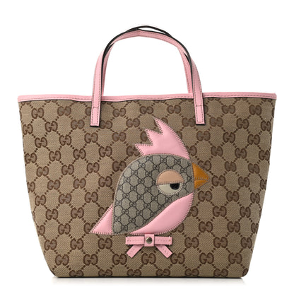 Gucci GG Monogram Mini Zoo Bird Tote Pink 1 of 10