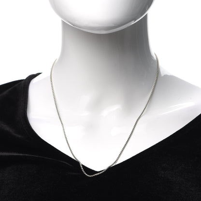 David Yurman Sterling Silver 14K Yellow Gold 1.7mm Baby Box Chain Necklace 20" 2 of 5