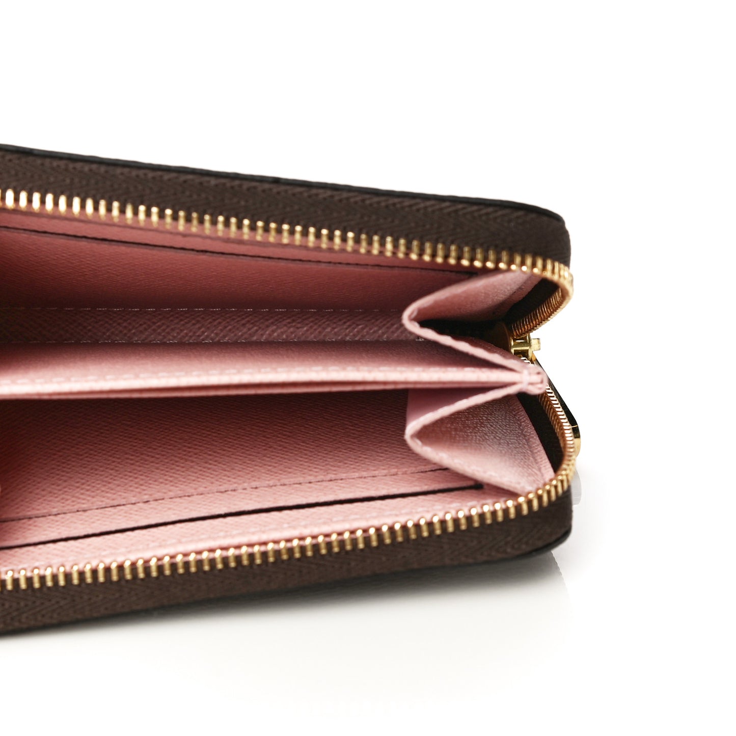 Damier Ebene Zippy Coin Purse Rose Ballerine