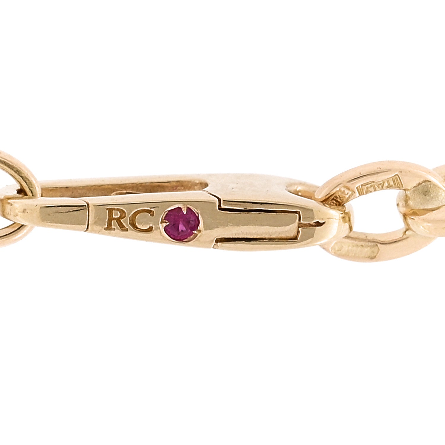 Roberto Coin 18K Yellow Gold Paper Clip Link Necklace 5 of 5