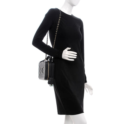 Chanel Caviar Quilted Medium CC Filigree Vanity Case Black 2 of 8