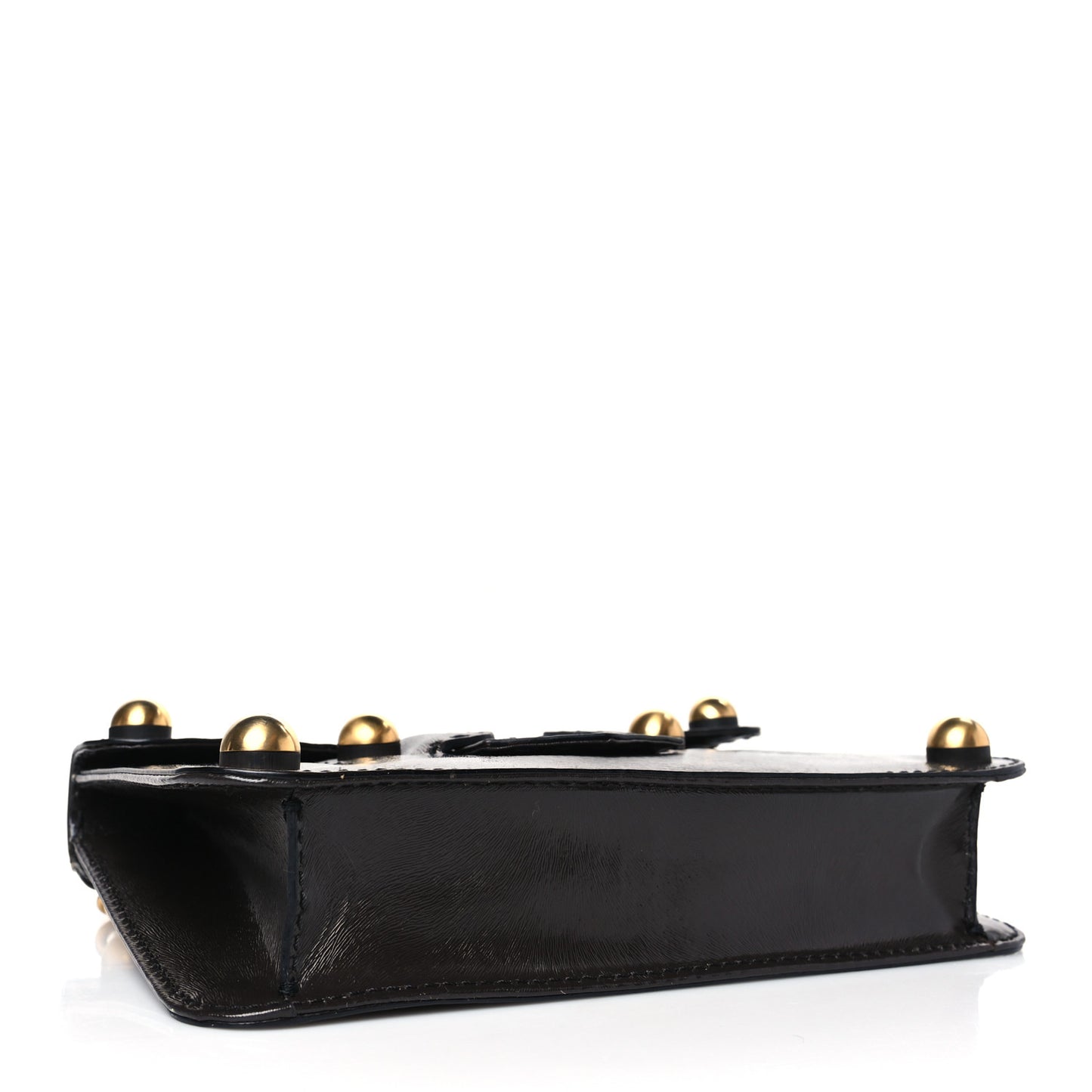 Glazed Calfskin Secret Code Crossbody Black