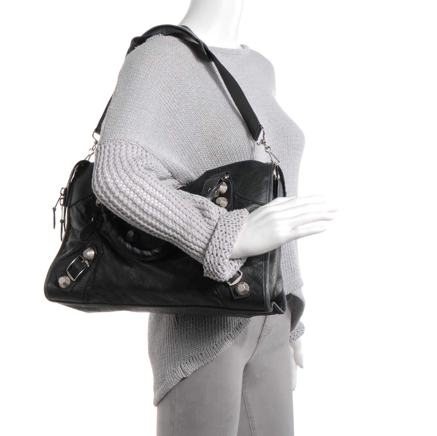Agneau Giant 21 Silver Hardware City Anthracite