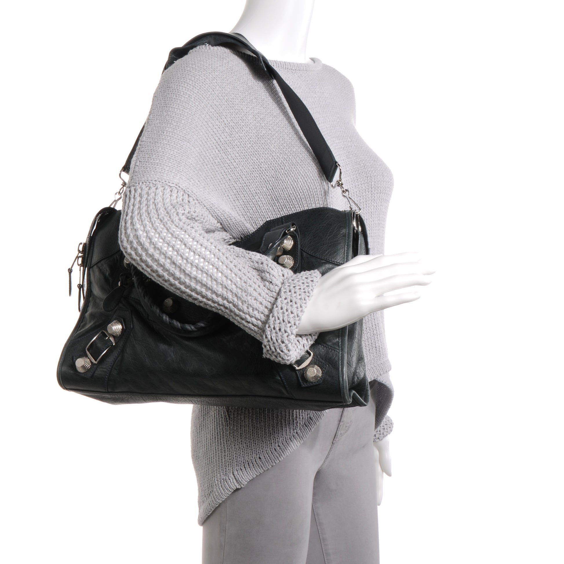 Balenciaga Agneau Giant 21 Silver Hardware City Anthracite 2 of 9