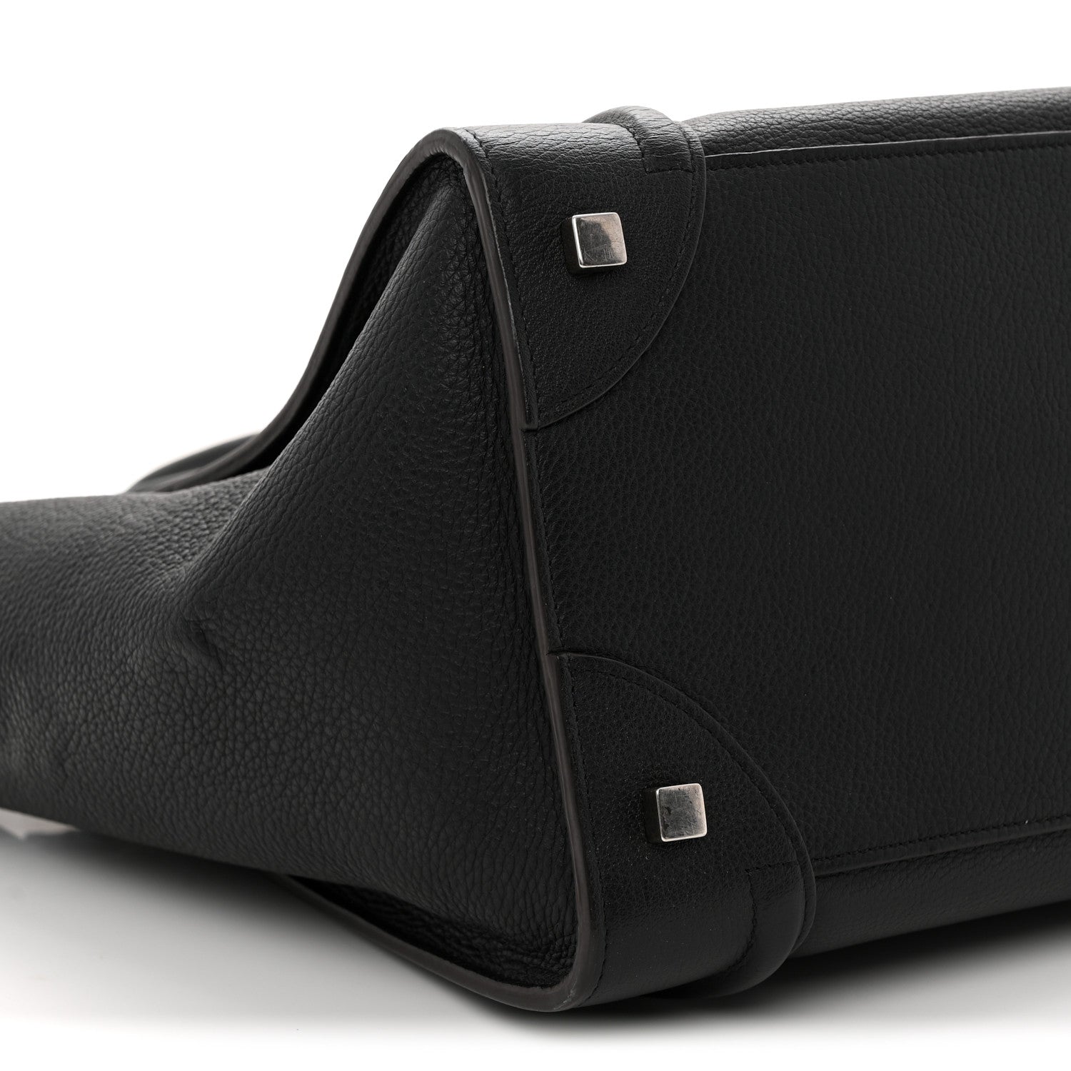 Celine Drummed Calfskin Mini Luggage Black 8 of 9