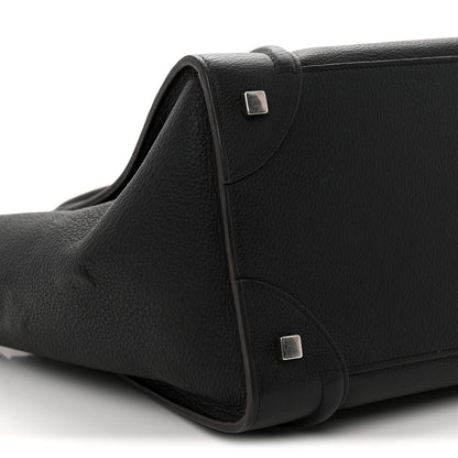 Celine Drummed Calfskin Mini Luggage Black 8 of 9