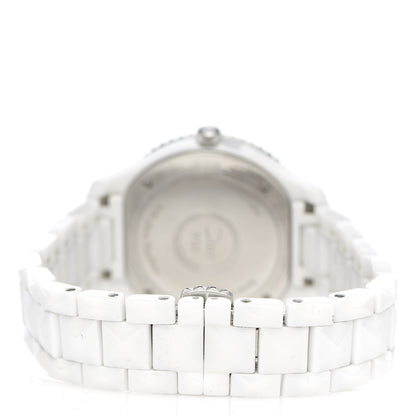 Christian Dior Stainless Steel Ceramic Diamond 33mm Dior VIII Automatic Watch White 4 of 6