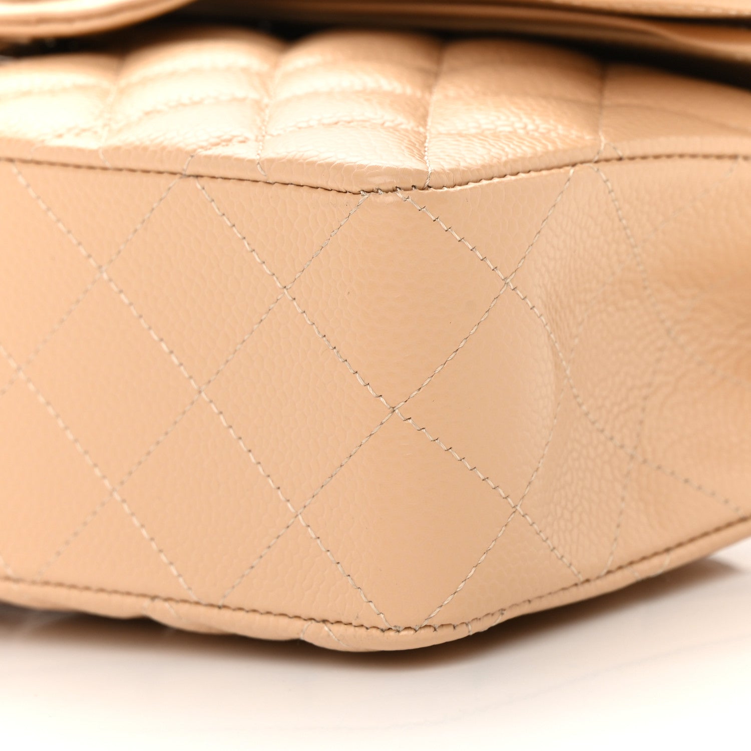 Chanel Caviar Quilted Small Double Flap Beige 10 of 12
