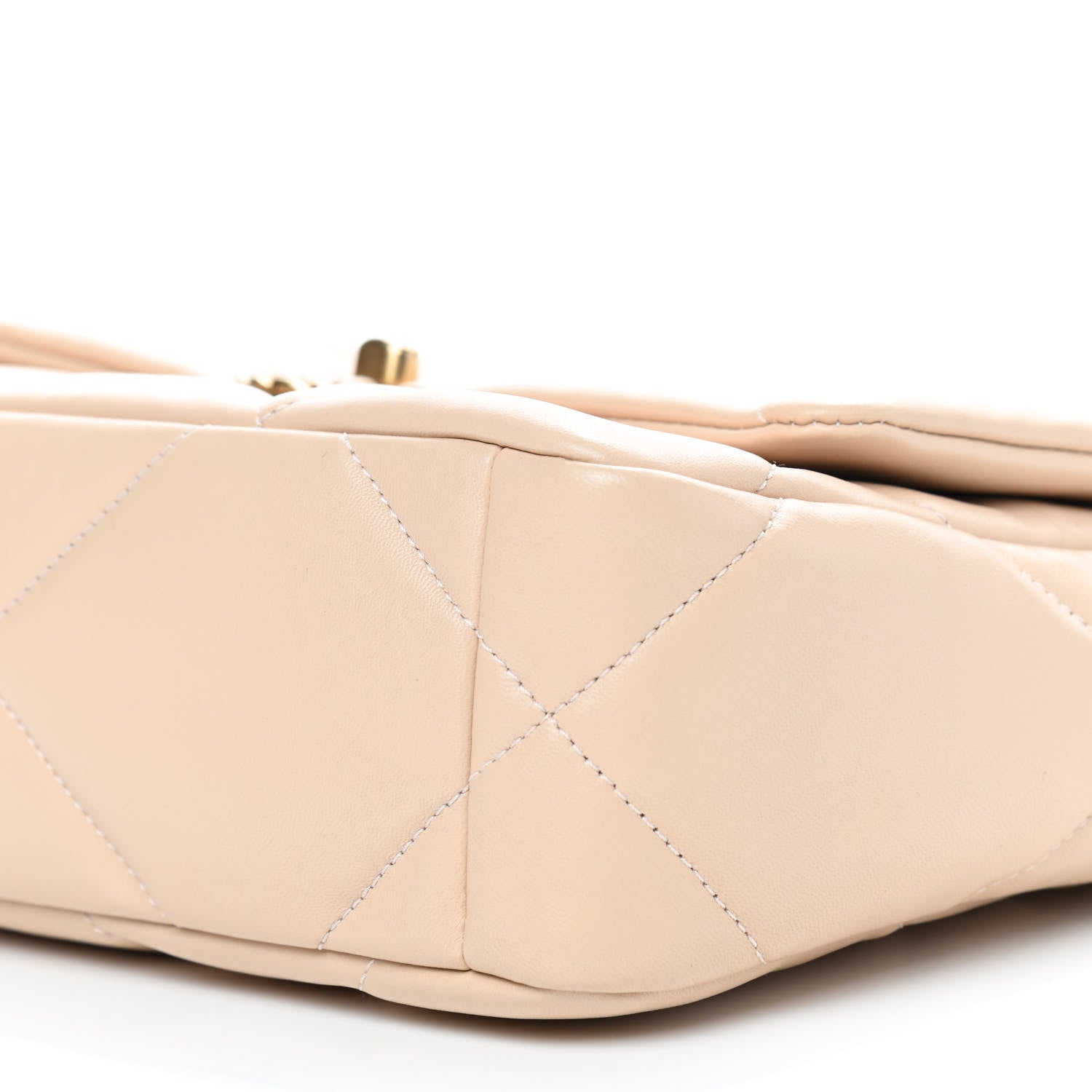 Chanel Lambskin Quilted Medium Chanel 19 Flap Beige 8 of 8