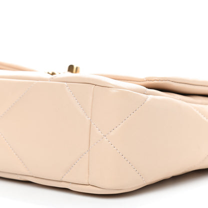 Chanel Lambskin Quilted Medium Chanel 19 Flap Beige 8 of 8