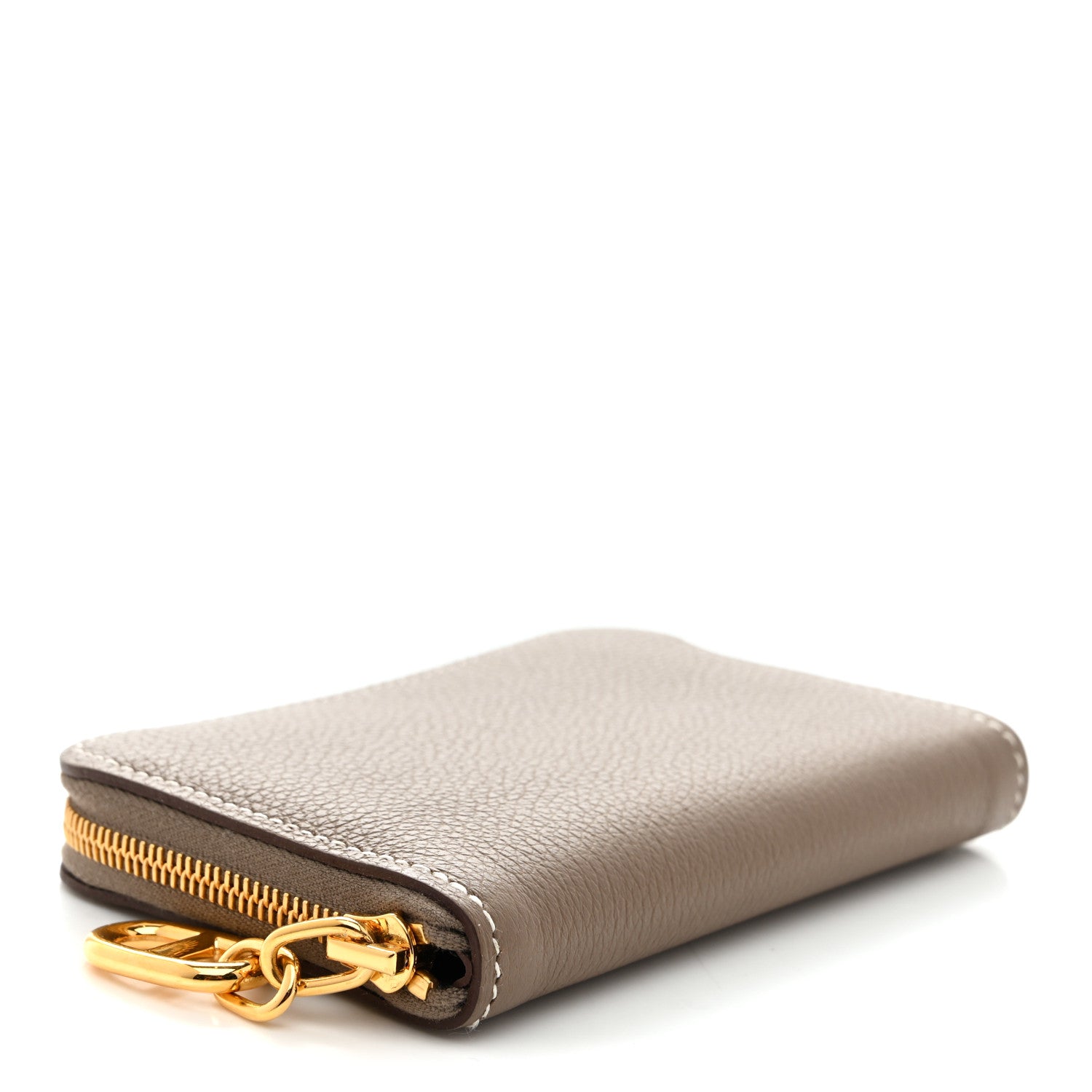 Hermes Evercolor Zipengo Chain D'Ancre Compact Cardholder Etoupe 4 of 8