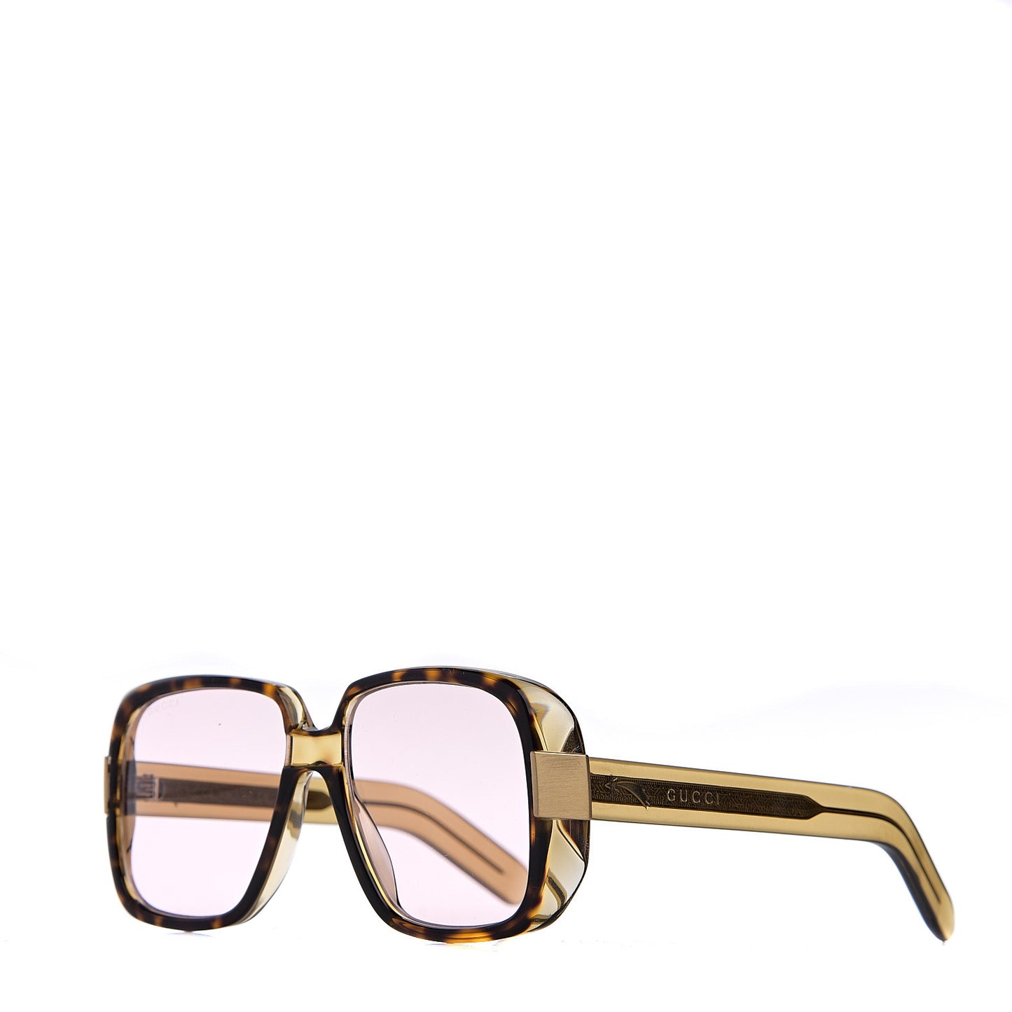 Oversize Square Frame GG0318S Sunglasses Brown
