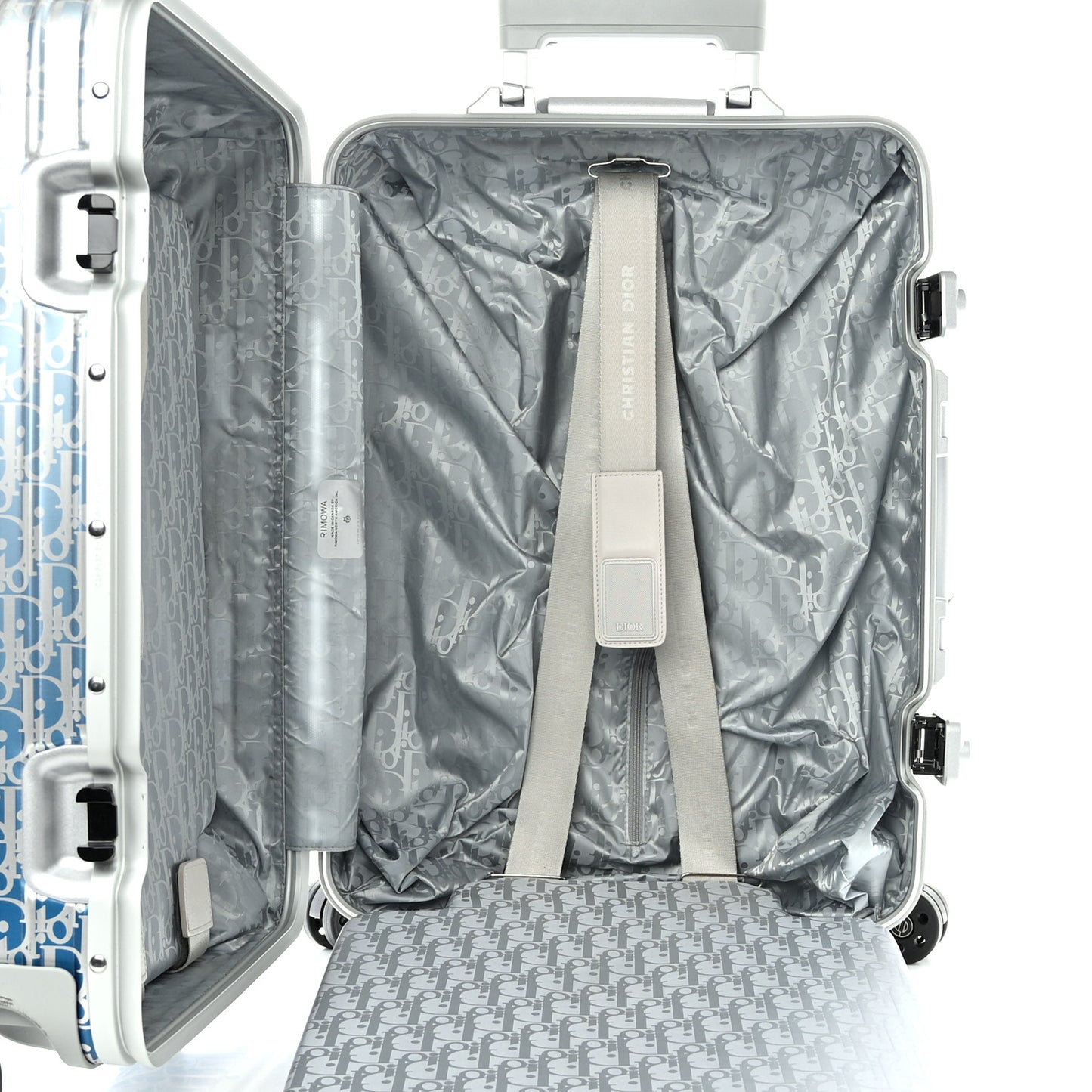 X RIMOWA Aluminum Gradient Cabin Luggage Blue Multi