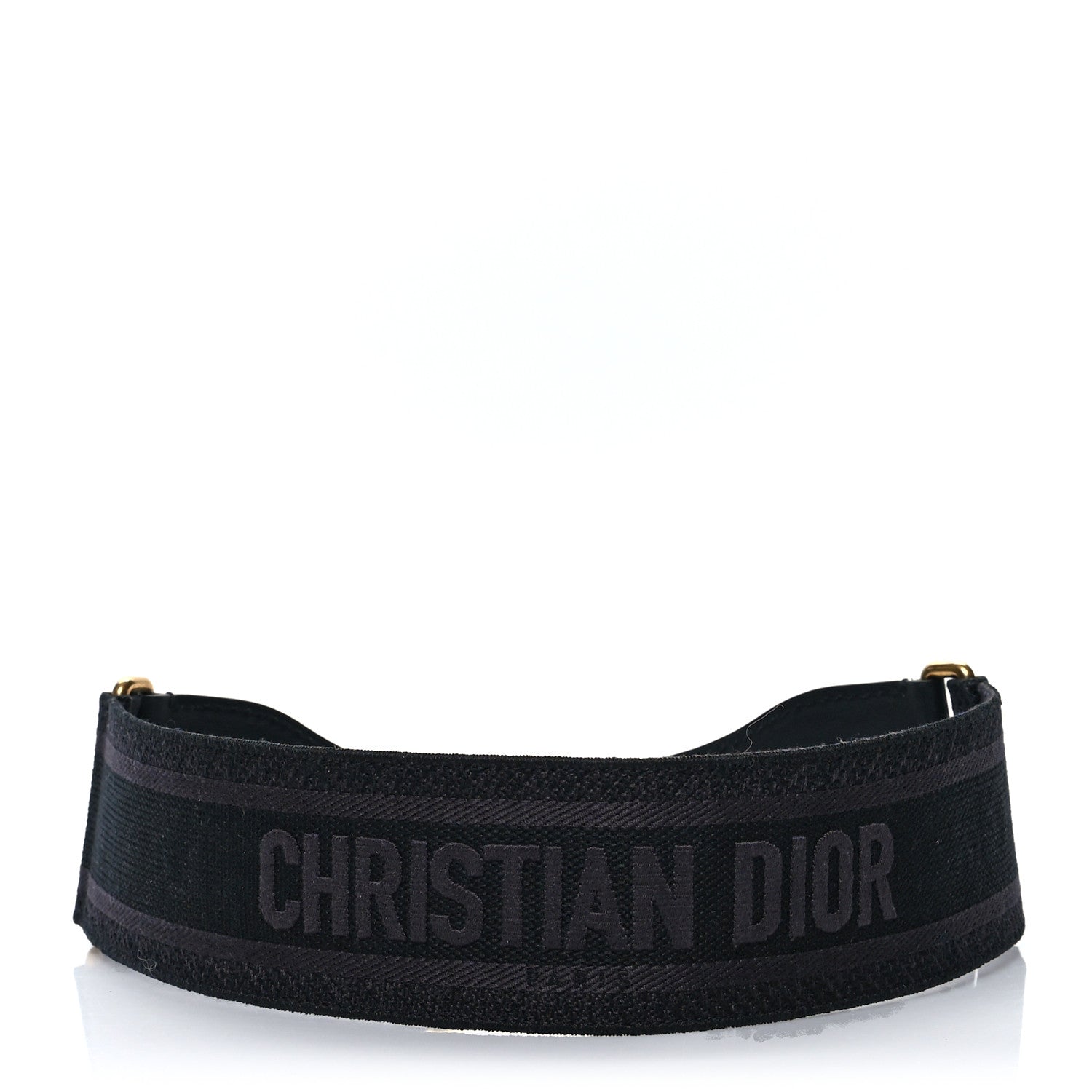 Christian Dior Canvas Embroidered Large Book Belt 75 30 Anthracite 1 of 4