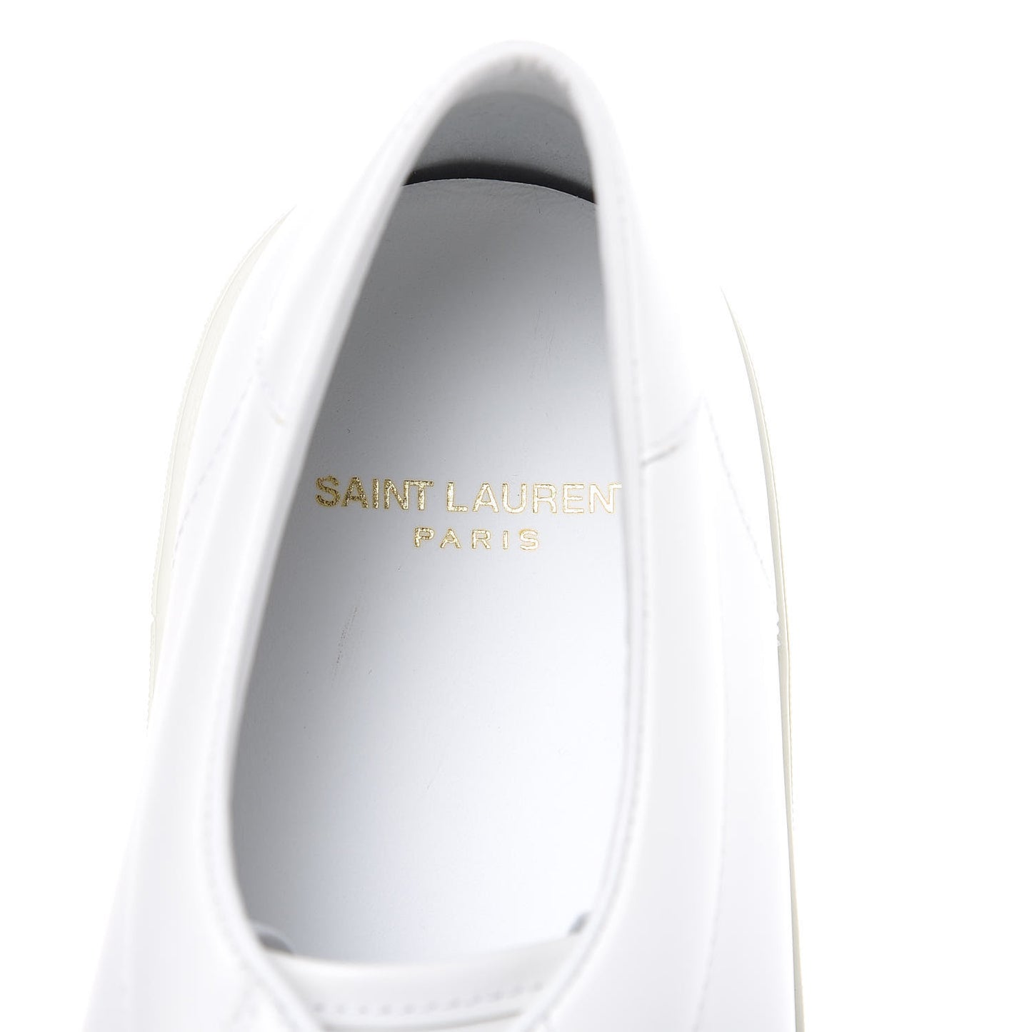 Calfskin Court Sneakers 42 White