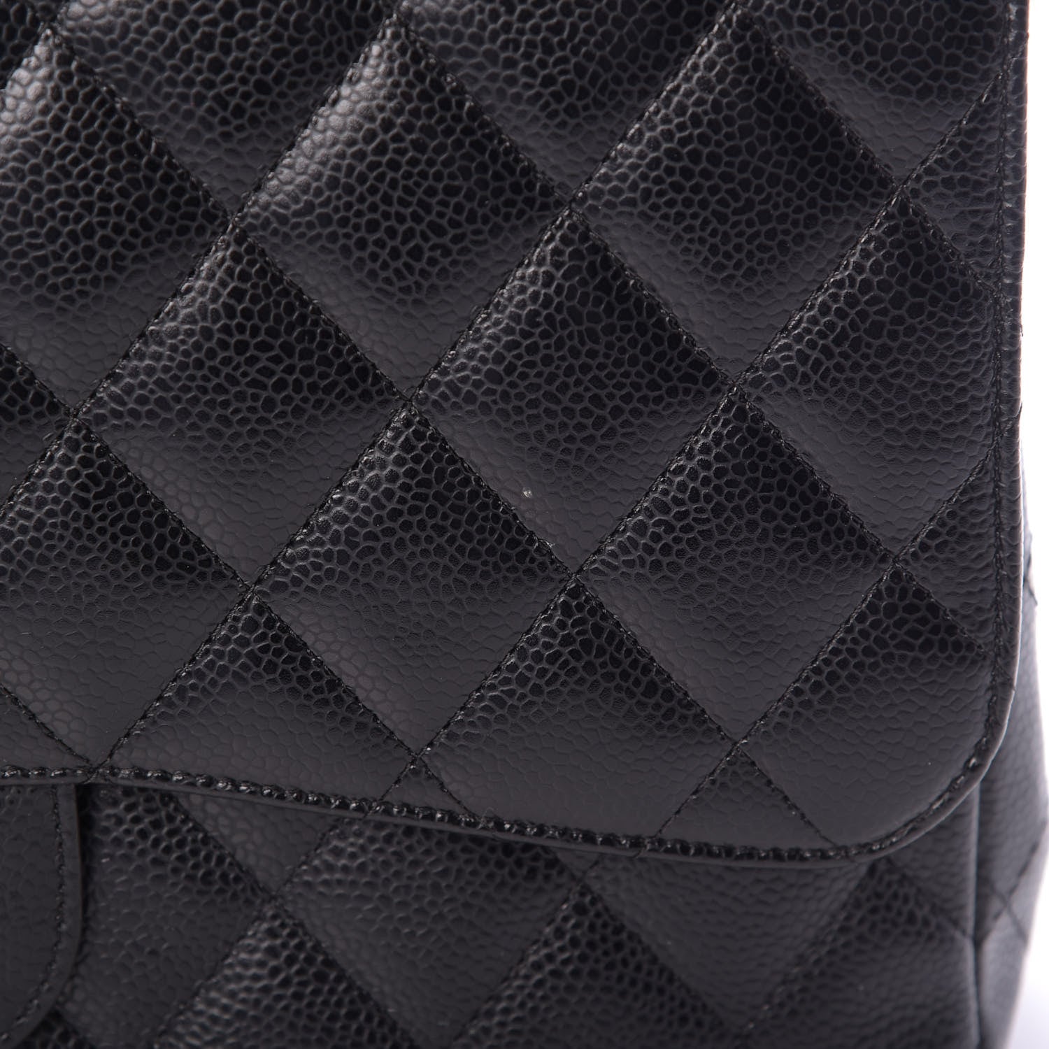 Chanel Caviar Quilted Jumbo Single Flap Black 12 of 14