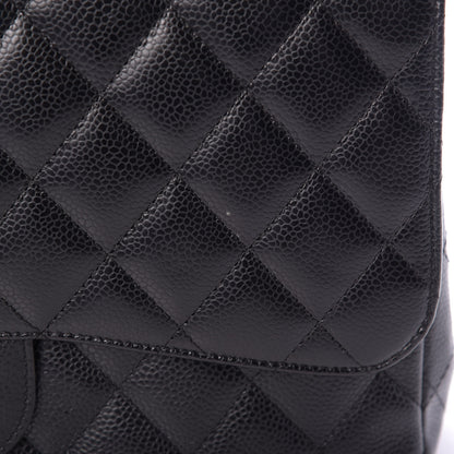 Chanel Caviar Quilted Jumbo Single Flap Black 12 of 14