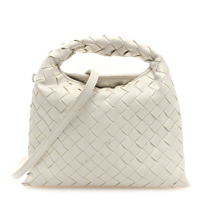 Bottega Veneta Calfskin Intrecciato Mini Hop White 1 of 10