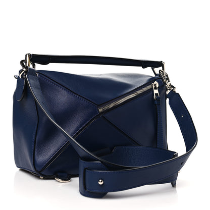Loewe Calfskin Small Puzzle Bag Marine 3 of 10