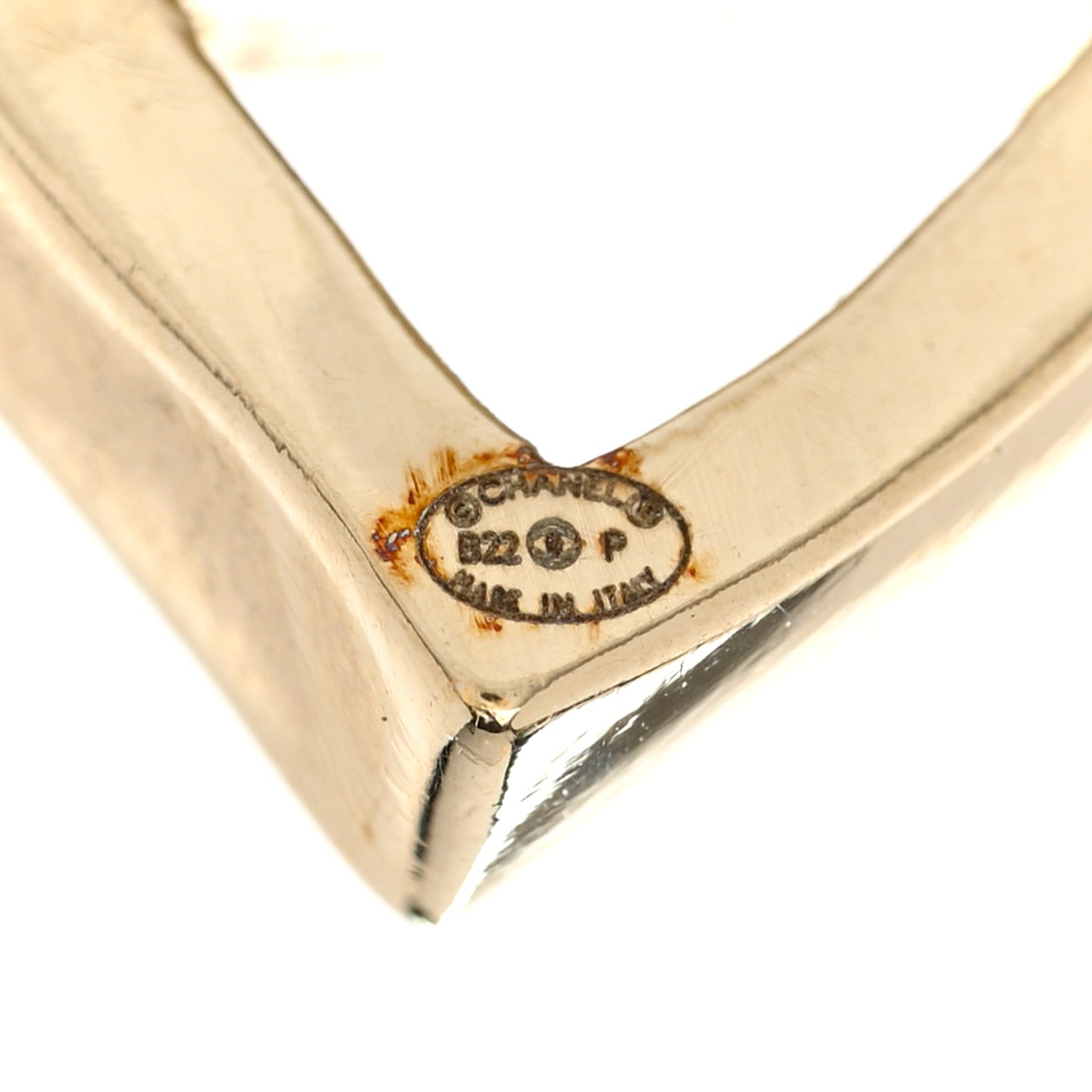 Chanel Metal CC Heart Coco In Love Earrings Gold 4 of 5