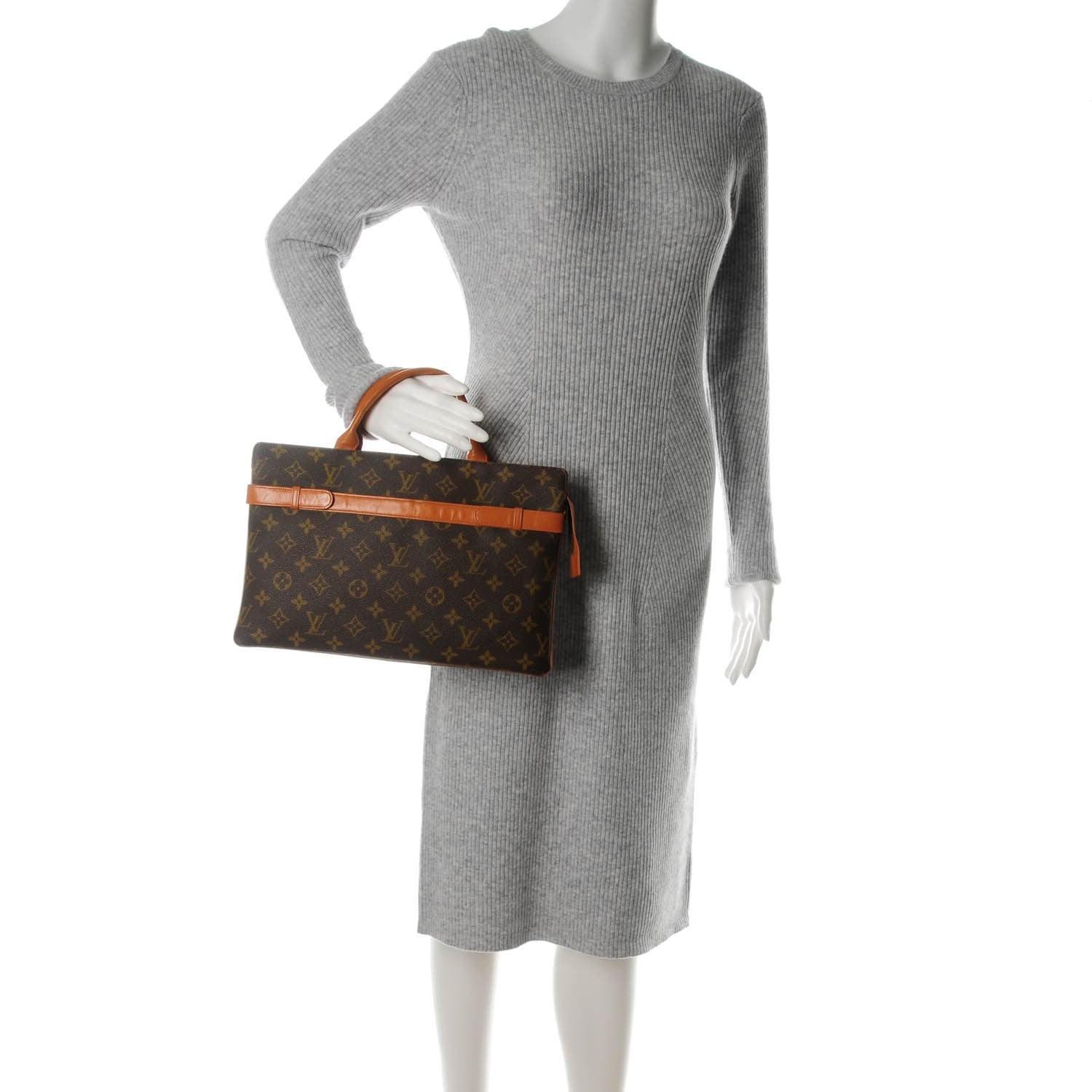 Louis Vuitton Monogram French Company Double Compartment Bag 2 of 7