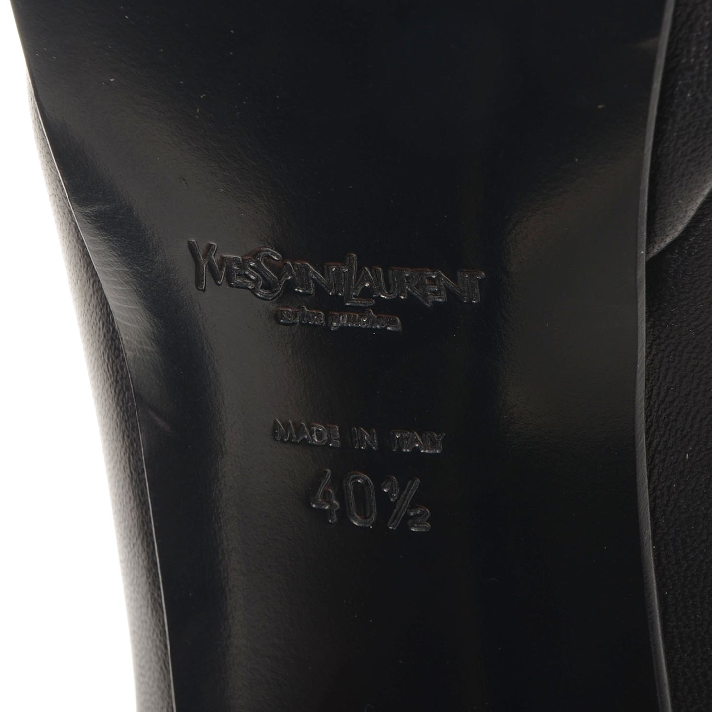 Calfskin Tribute 105 Platform Pumps 40.5 Black