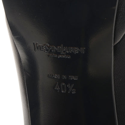Saint Laurent Calfskin Tribute 105 Platform Pumps 40.5 Black 4 of 6