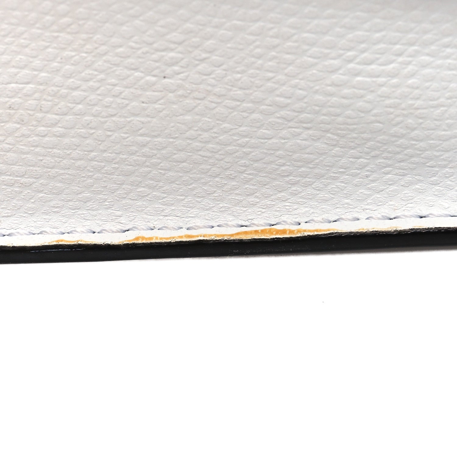 Fendi Vitello Cruise F is Fendi Bi-Color FF 1974 Embossed Envelope Belt Bag Maya White Ice 12 of 14