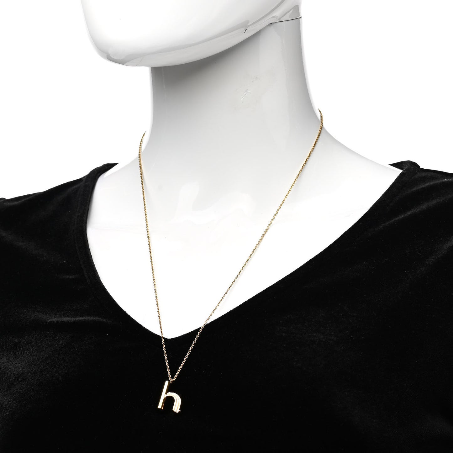 LV And Me Letter H Necklace Gold