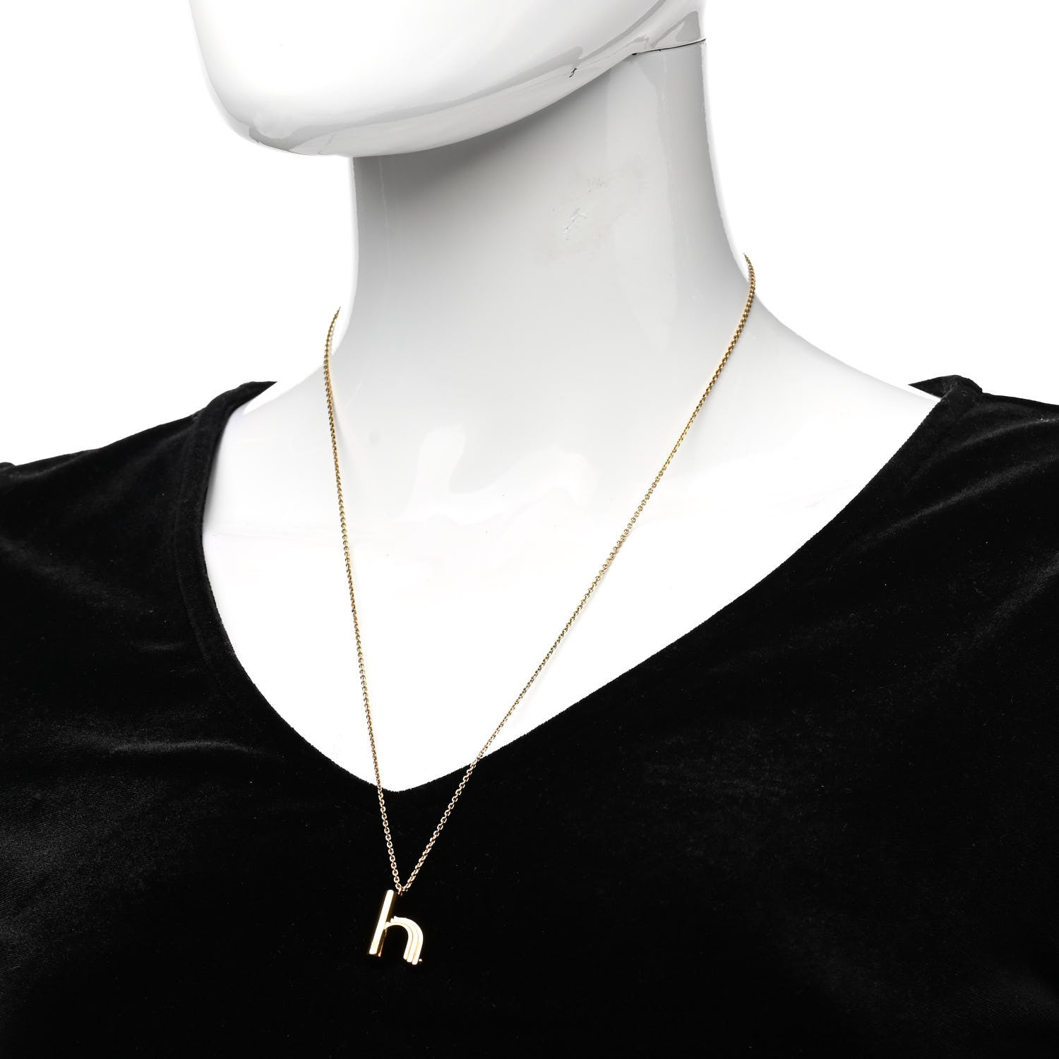 Louis Vuitton LV And Me Letter H Necklace Gold 2 of 8