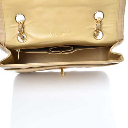 Chanel Lambskin Quilted Small Single Flap Beige 14 of 15