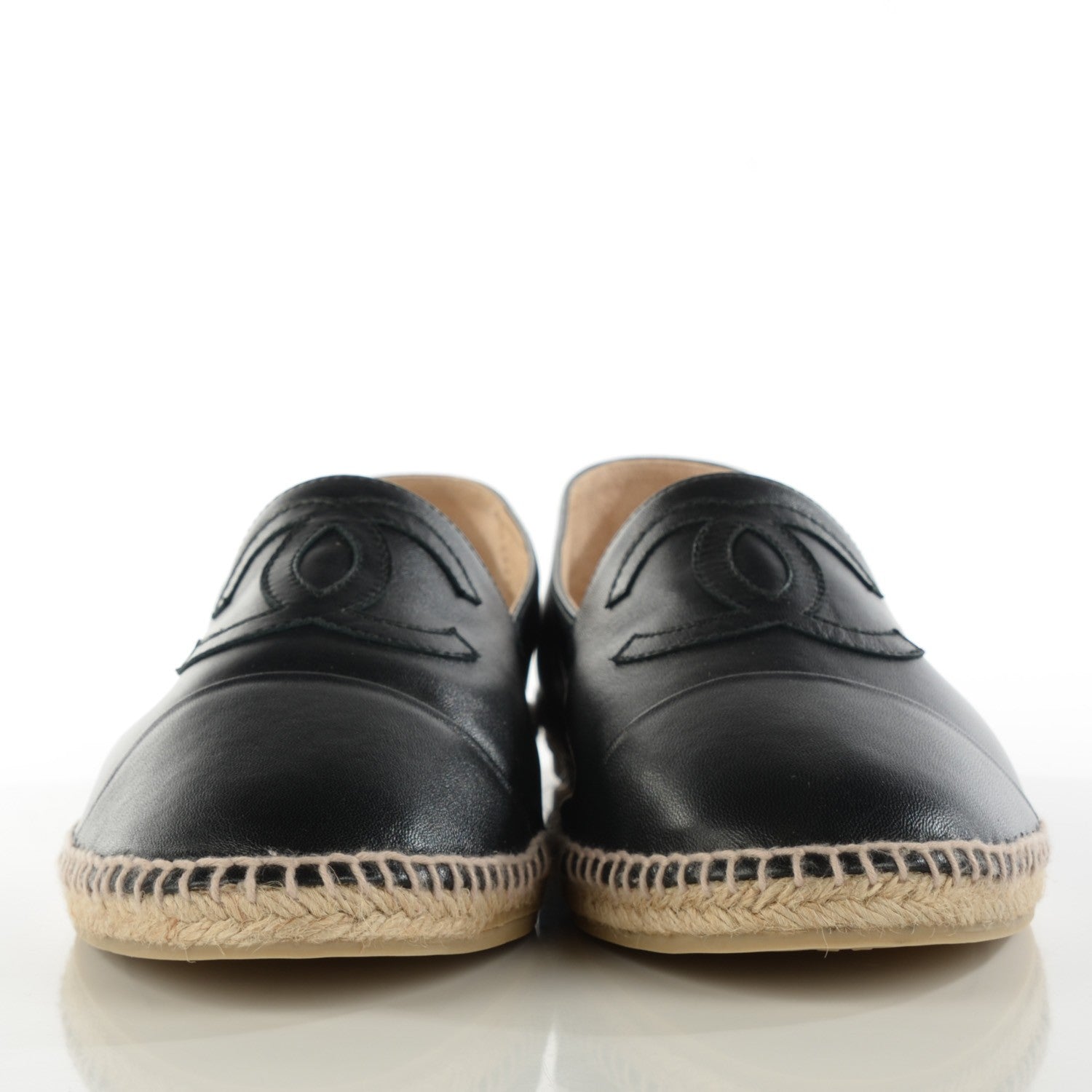 Chanel Lambskin CC Mens Espadrilles 43 Black 2 of 11