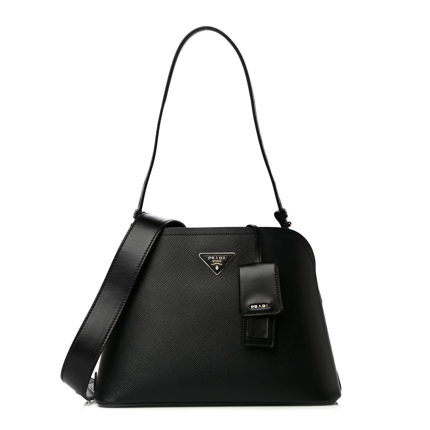 Saffiano Cuir Small Matinee Tote Black