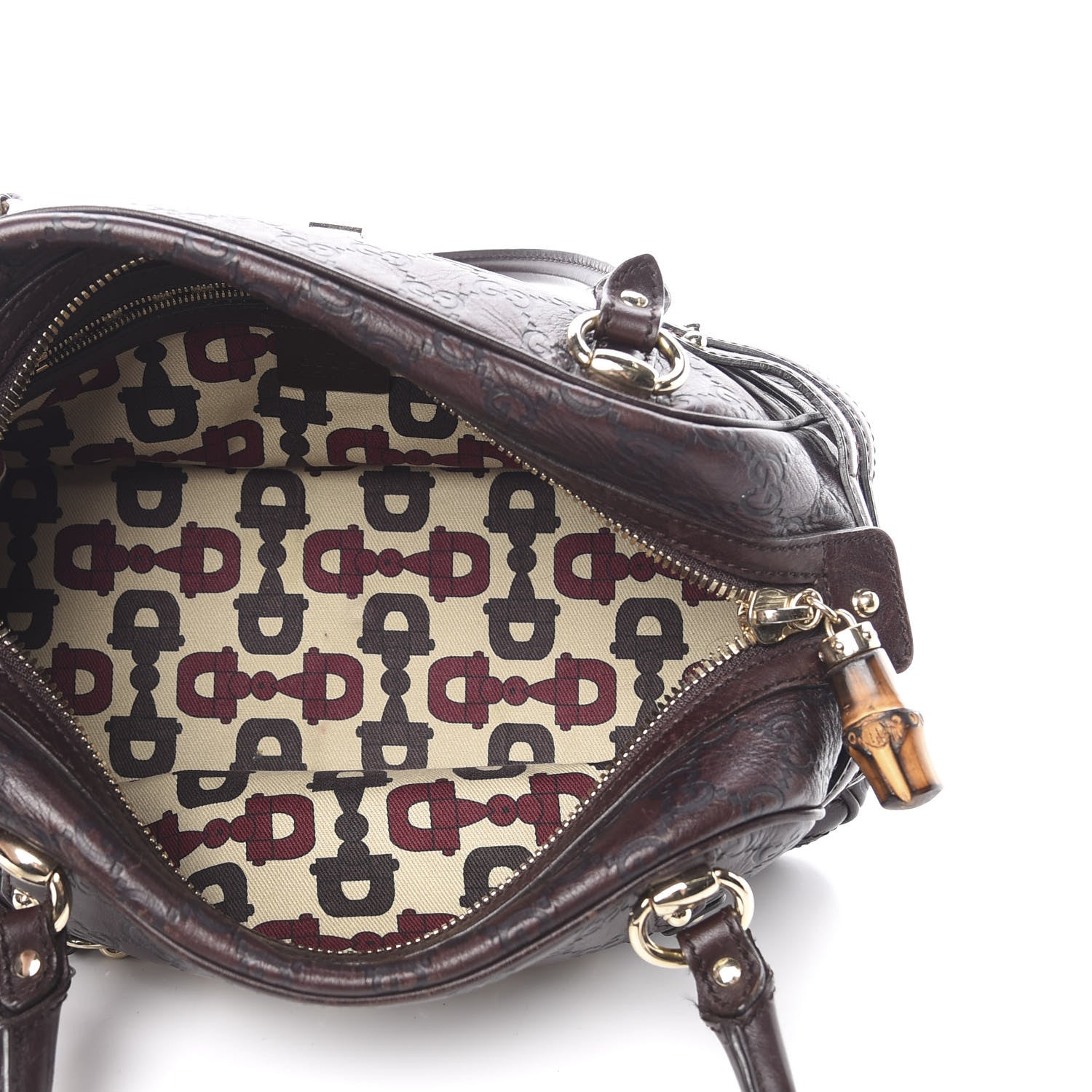Gucci Guccissima Medium Wave Boston Dark Brown 5 of 17